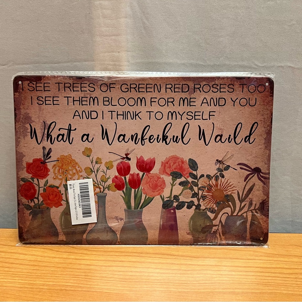 🪴 12x8 Metal Garden Sign